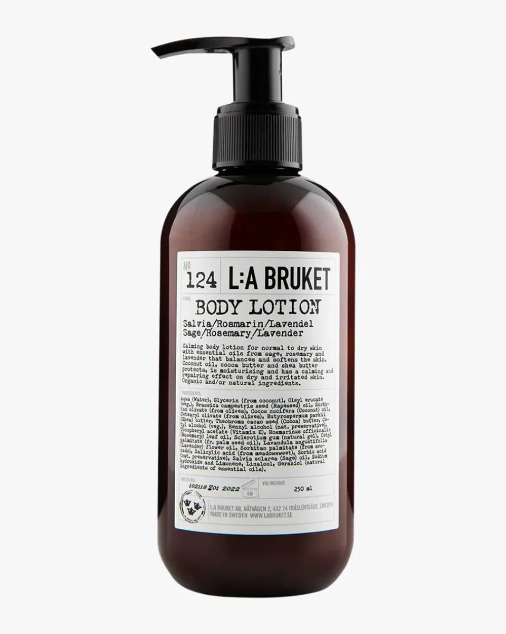 124 Body Lotion Sage/Rosemary/Lavender 250 ml