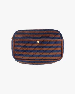 Beauty Bag Blues & Stripe Large