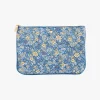 Cotton Clutch Blue Flower