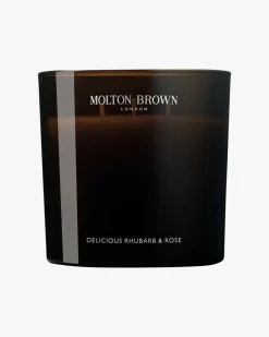 Delicious Rhubarb & Rose 3 Wick Candle 600 g