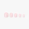 Reusable Press-On Nails Classic French Almond 30 stk
