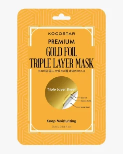 Three Layered Premium Gold Foil Sheet Mask 1 stk