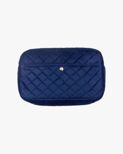 Velvet Beauty Bag Midnight Blue Large